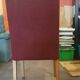 Lot 4 chaises bo concept velours rouge