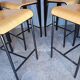 4 tabourets haut de bar design vintage