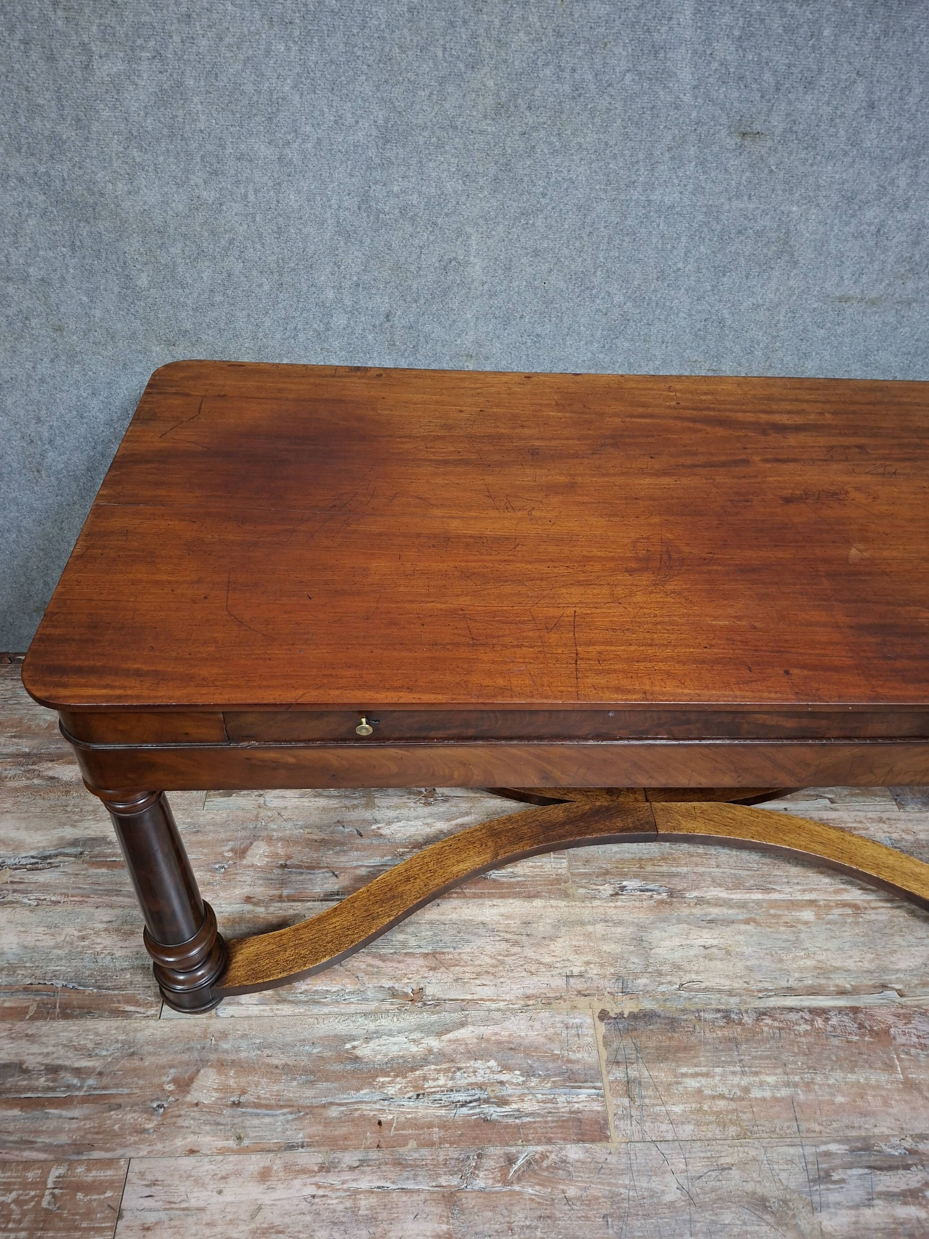 bureau ministre époque Empire en acajou, XIXe siècle