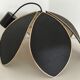 Lotus flower suspension in black fabric 70 's