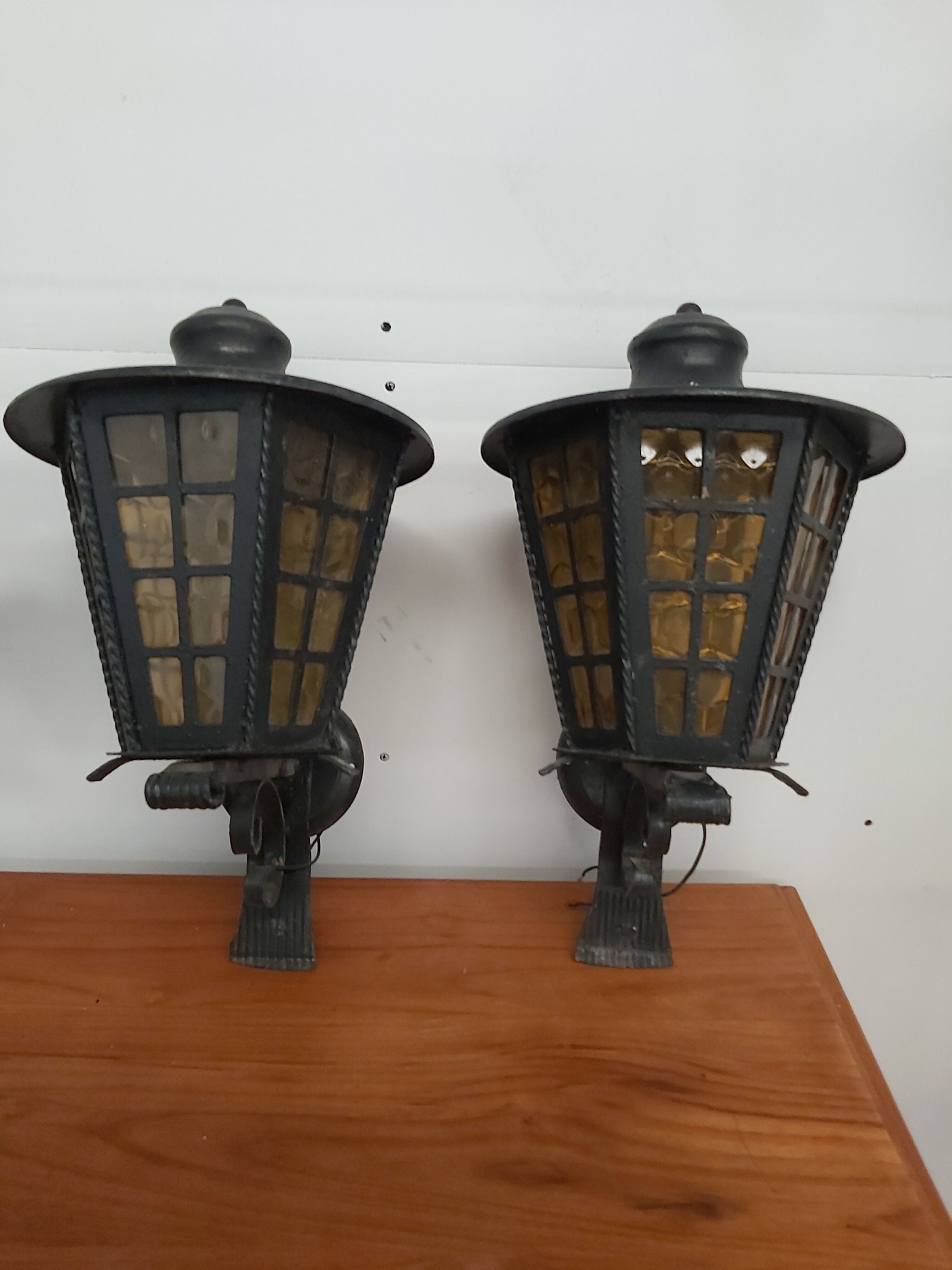 Pair of vintage lanterns