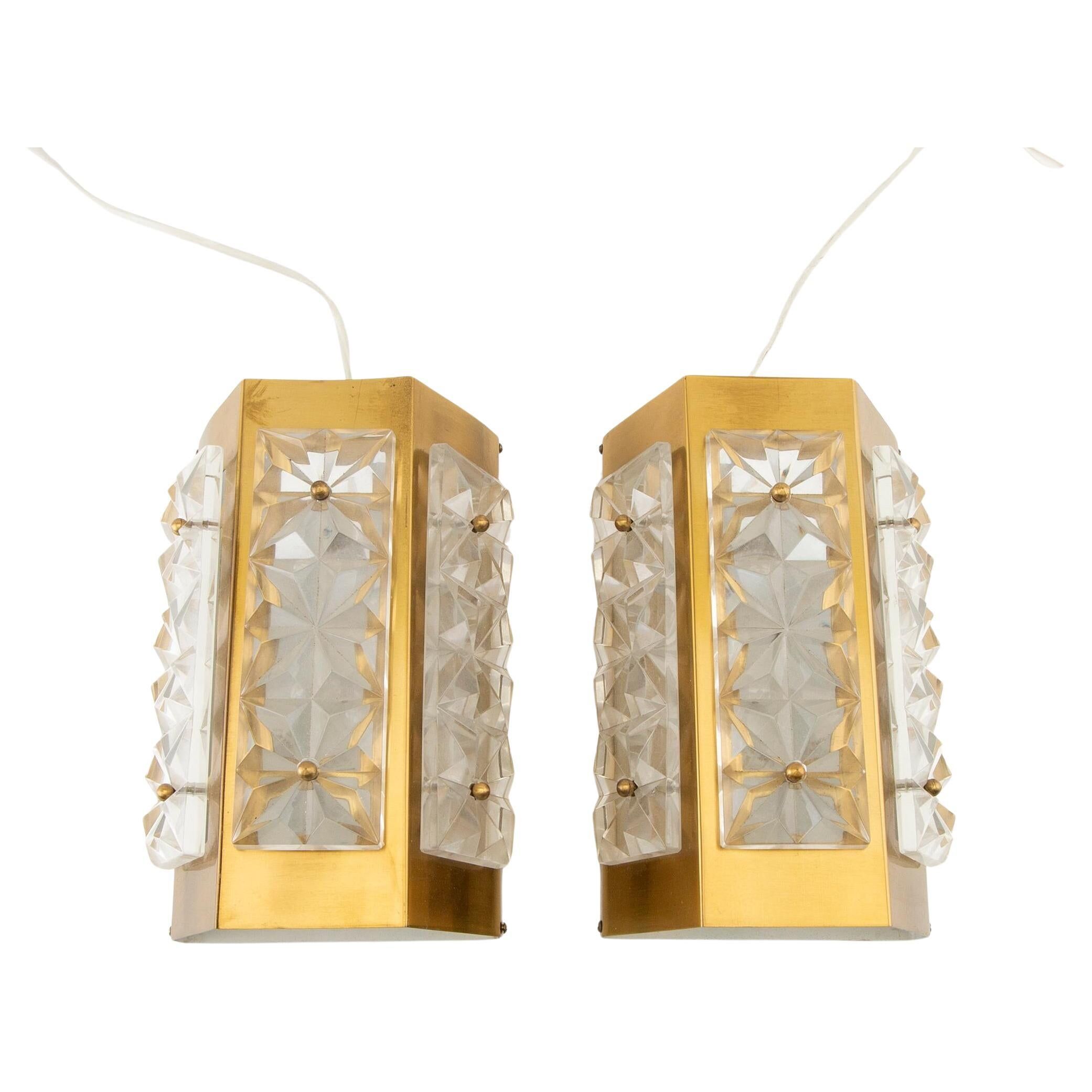 Lights by Einar Backstrom a pair 1960 Sweden