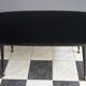 Black coffee table with Black glass plate 1960s