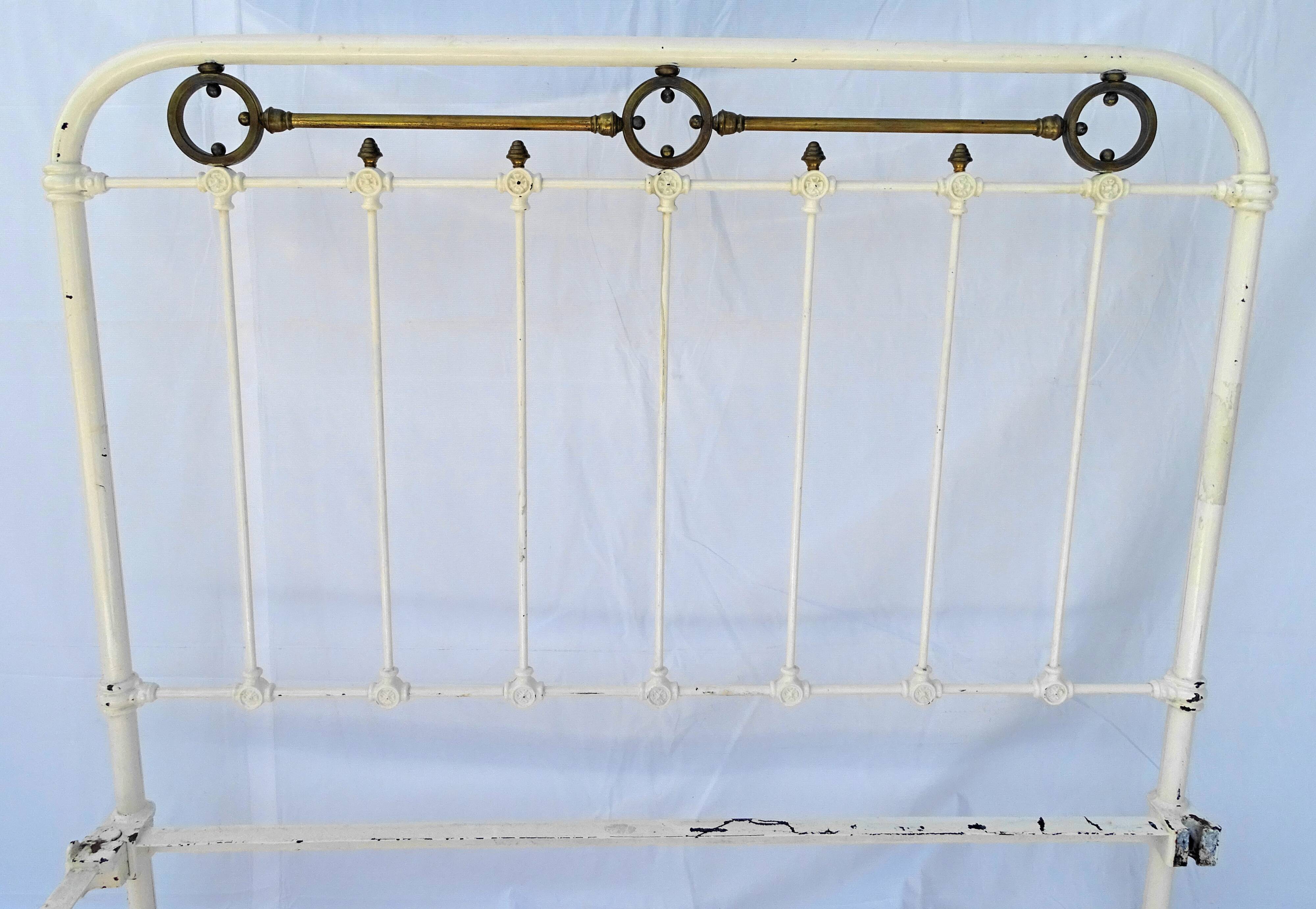 Old wrought iron bed