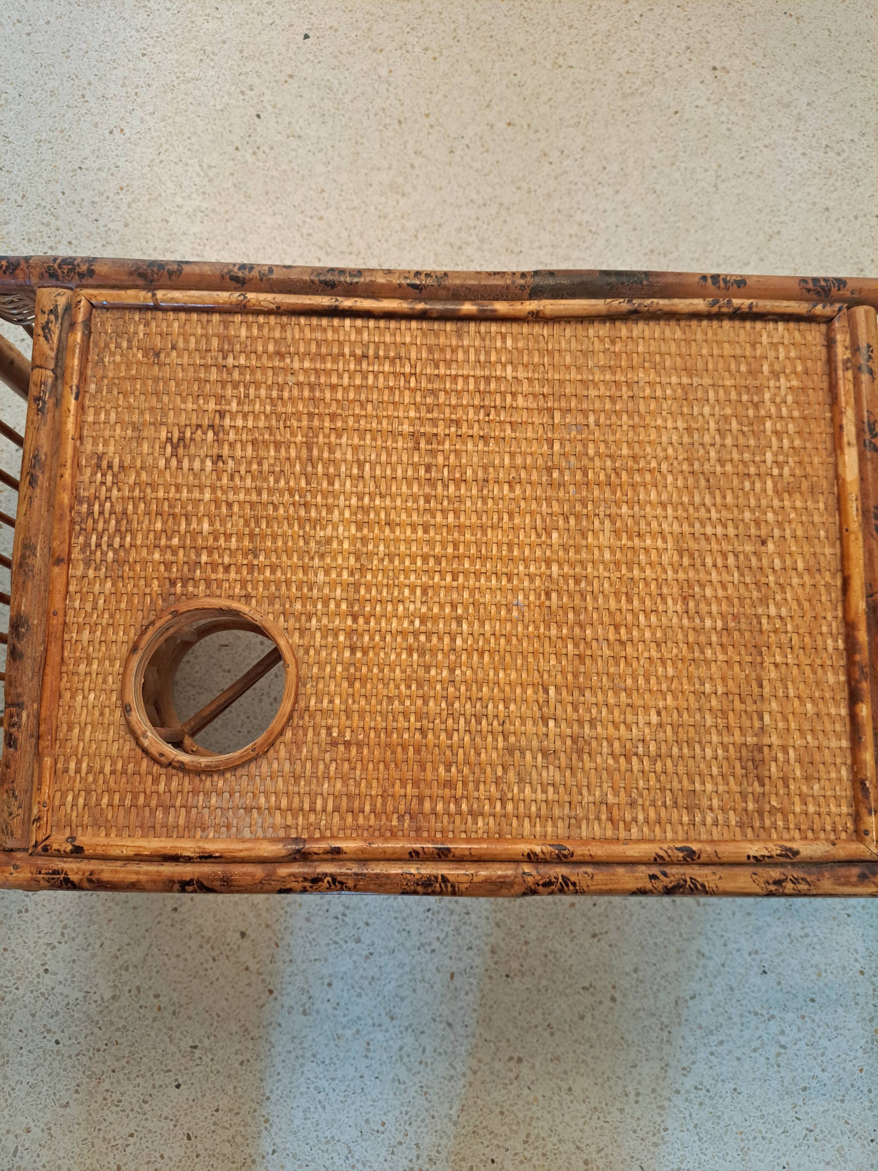 Rattan breakfast tray