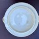 Antique soup tureen, Keller Lunéville earthenware, stamped K, blue decoration.
