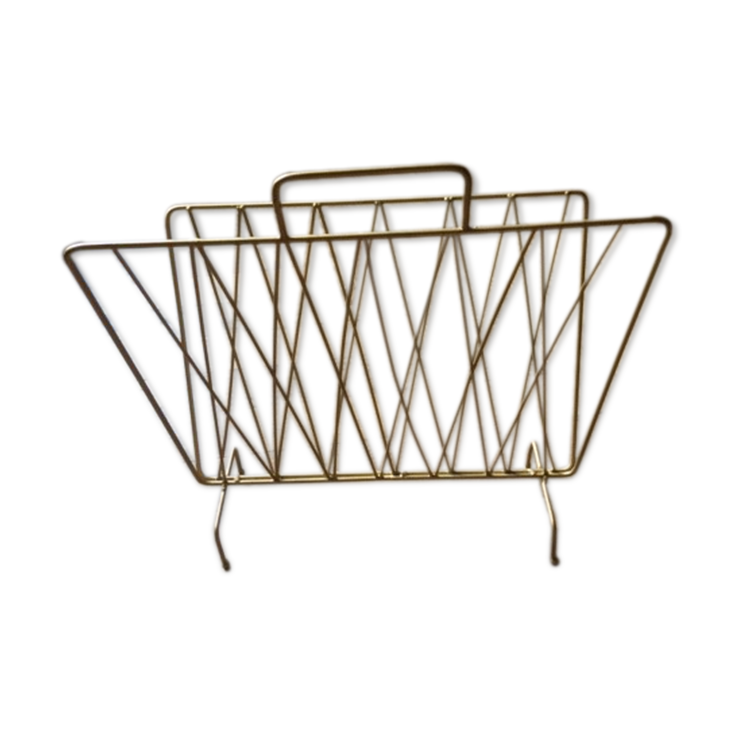 Gold metal magazine holder