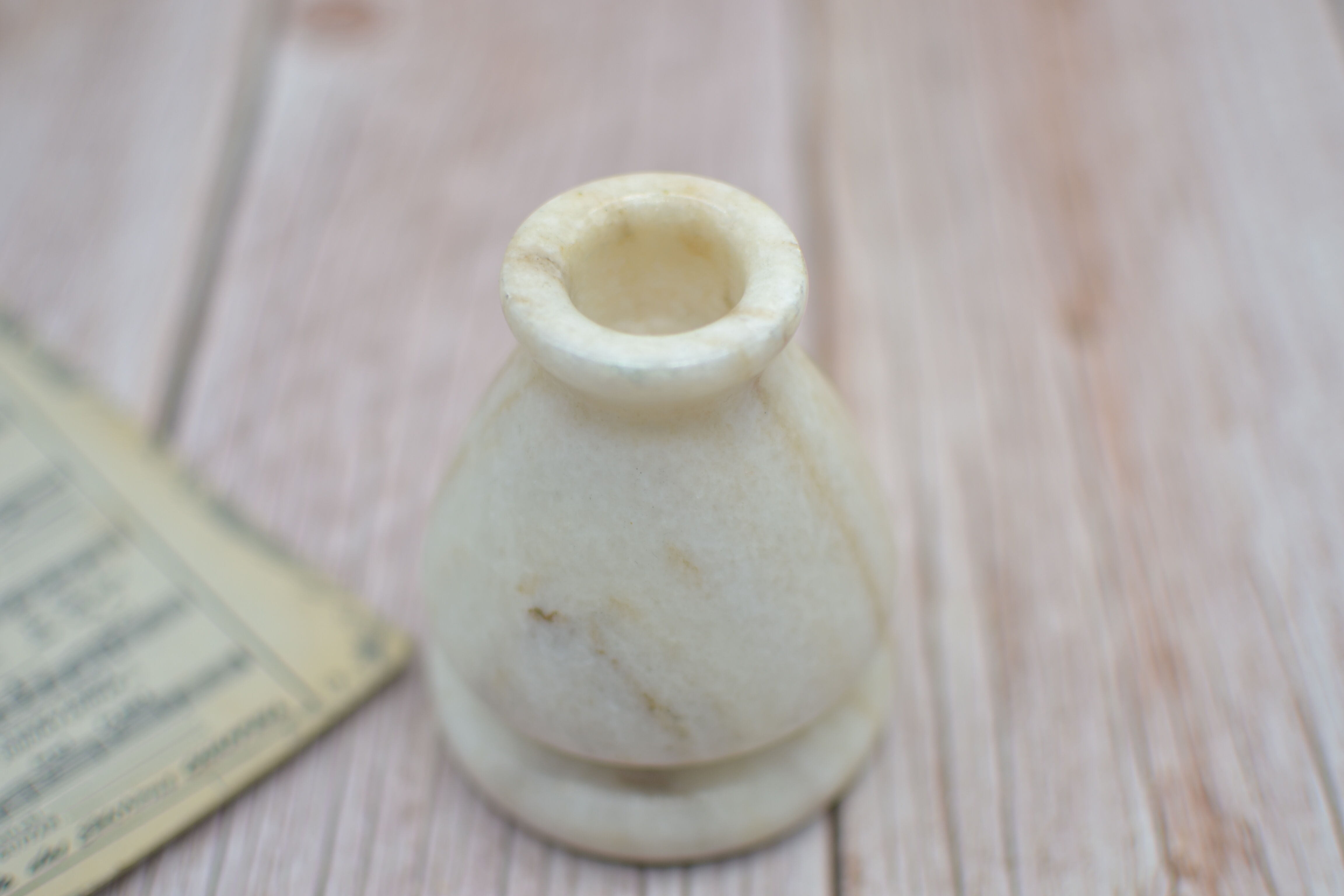 Marble candle holder
