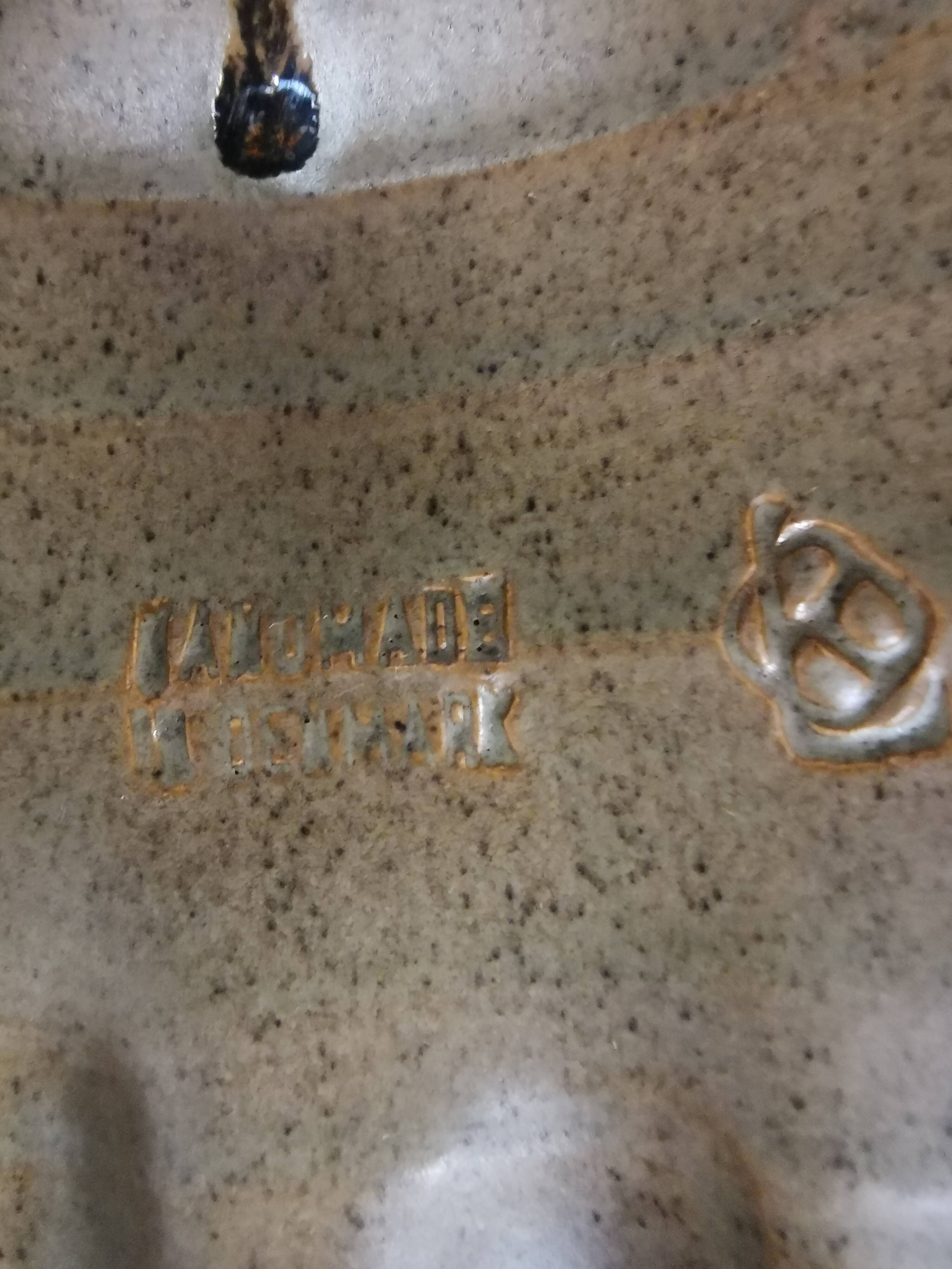 Ceramic hanging lamp, Danish from the 1970s.