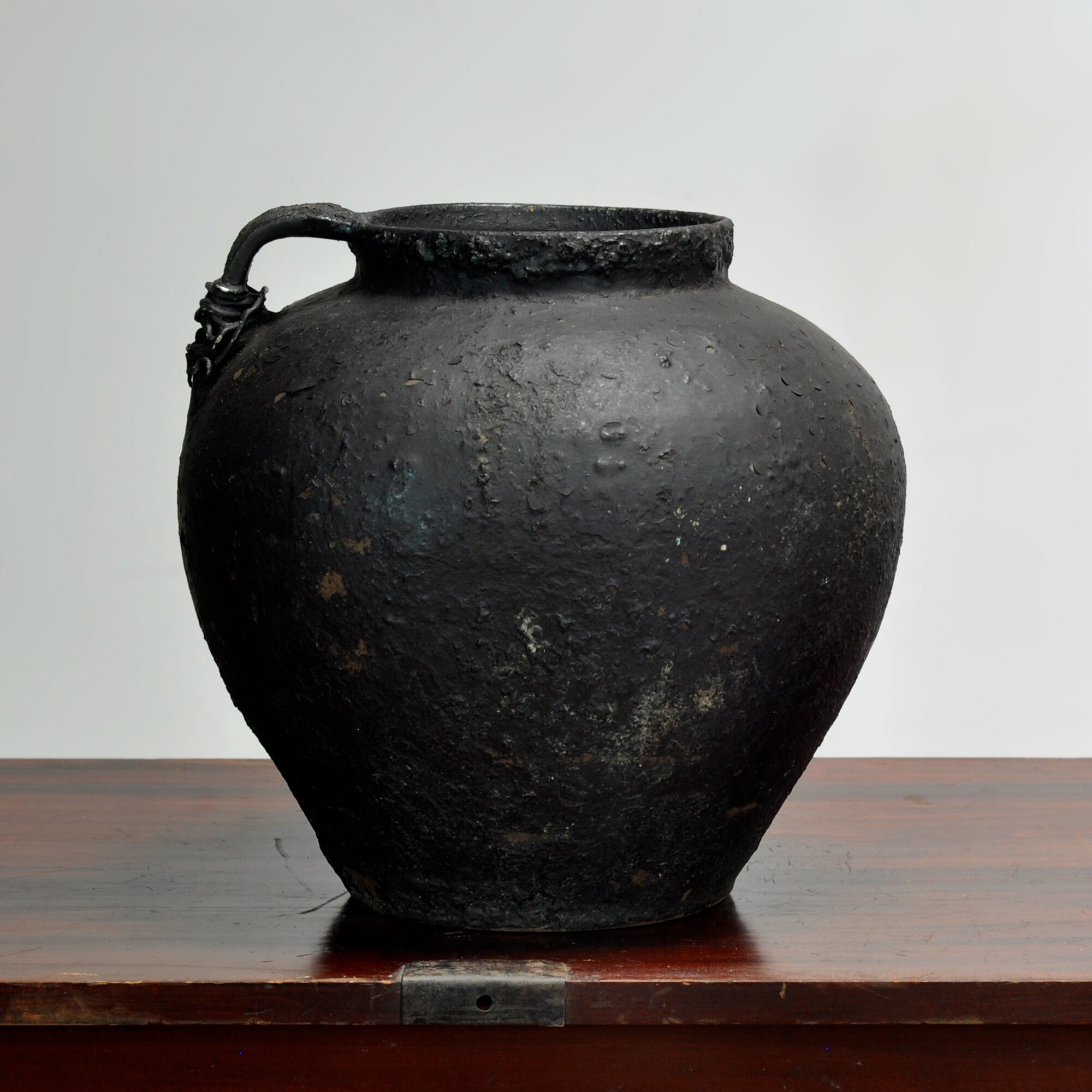 Antique earthenware pot from Moldova, circa 1850