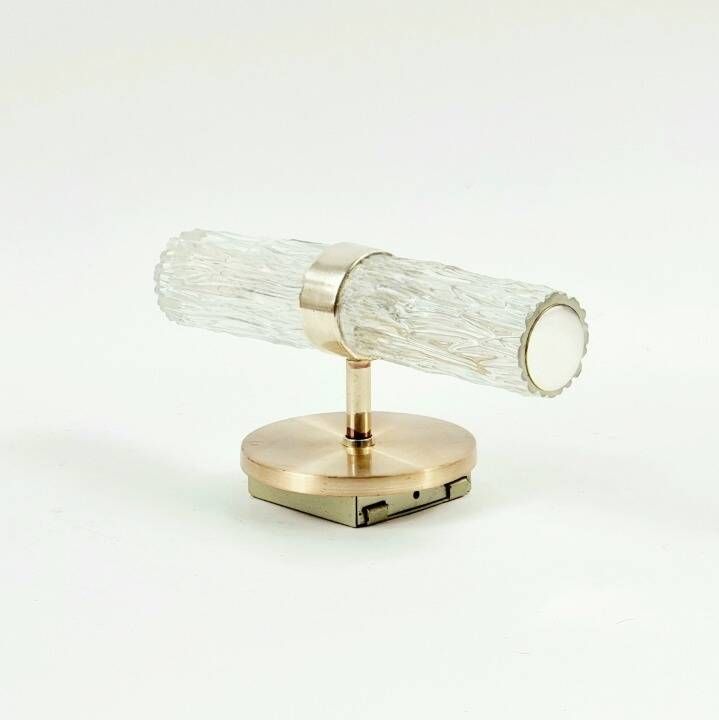 Pair of Mid-Century Glass Wall Lamps from Kaiser Leuchten, Germany, 1960s