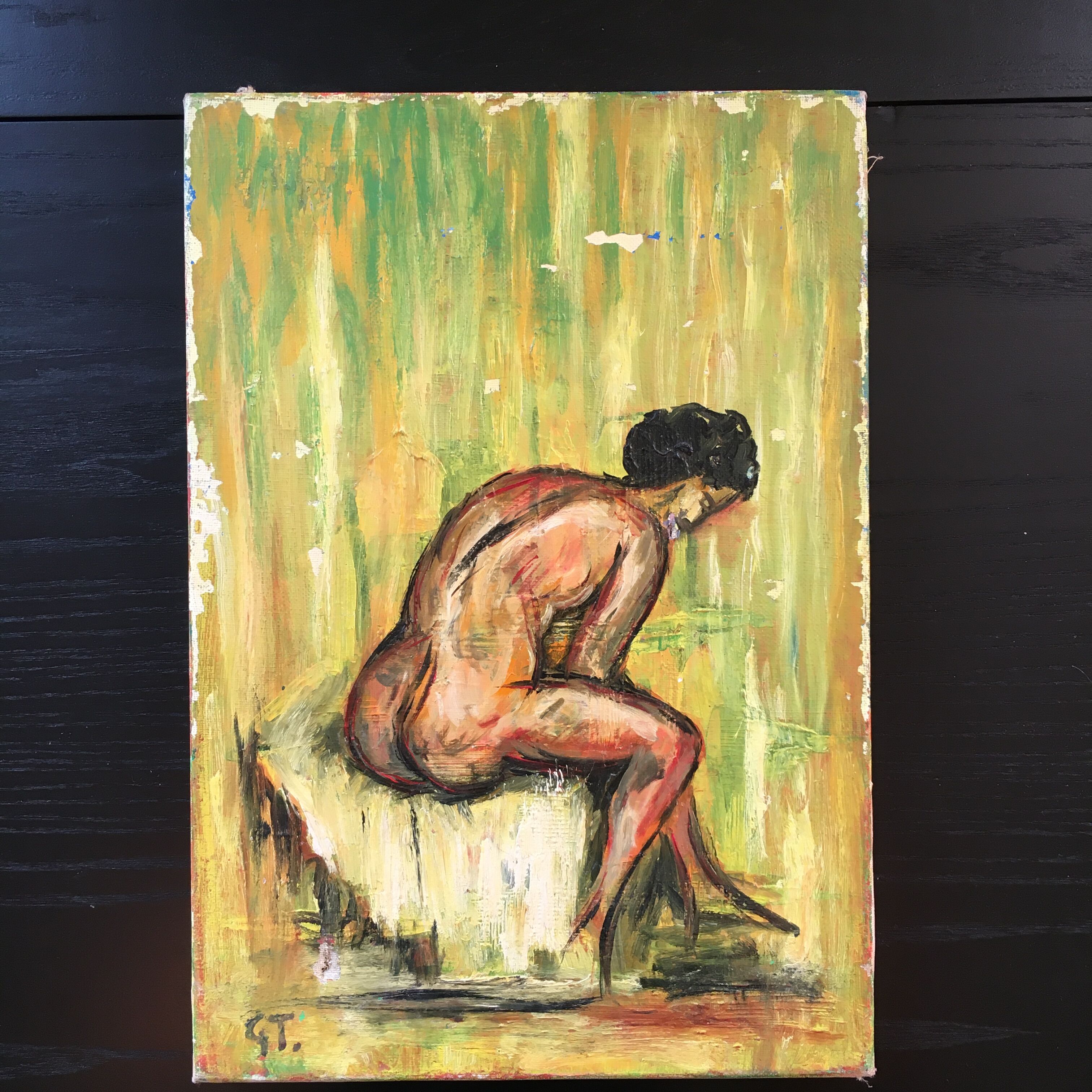Nude painting of a woman