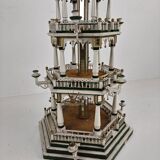 19th century handmade Christmas pyramid – rare and beautiful German folk art piece