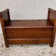 Wooden chest bench