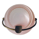 Glass and brass ball ashtray
