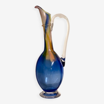 Blue carafe blown glass