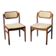 Pair of vintage chairs by johannes andersen 1960