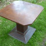 Octagonal wooden lounge table 1940-50