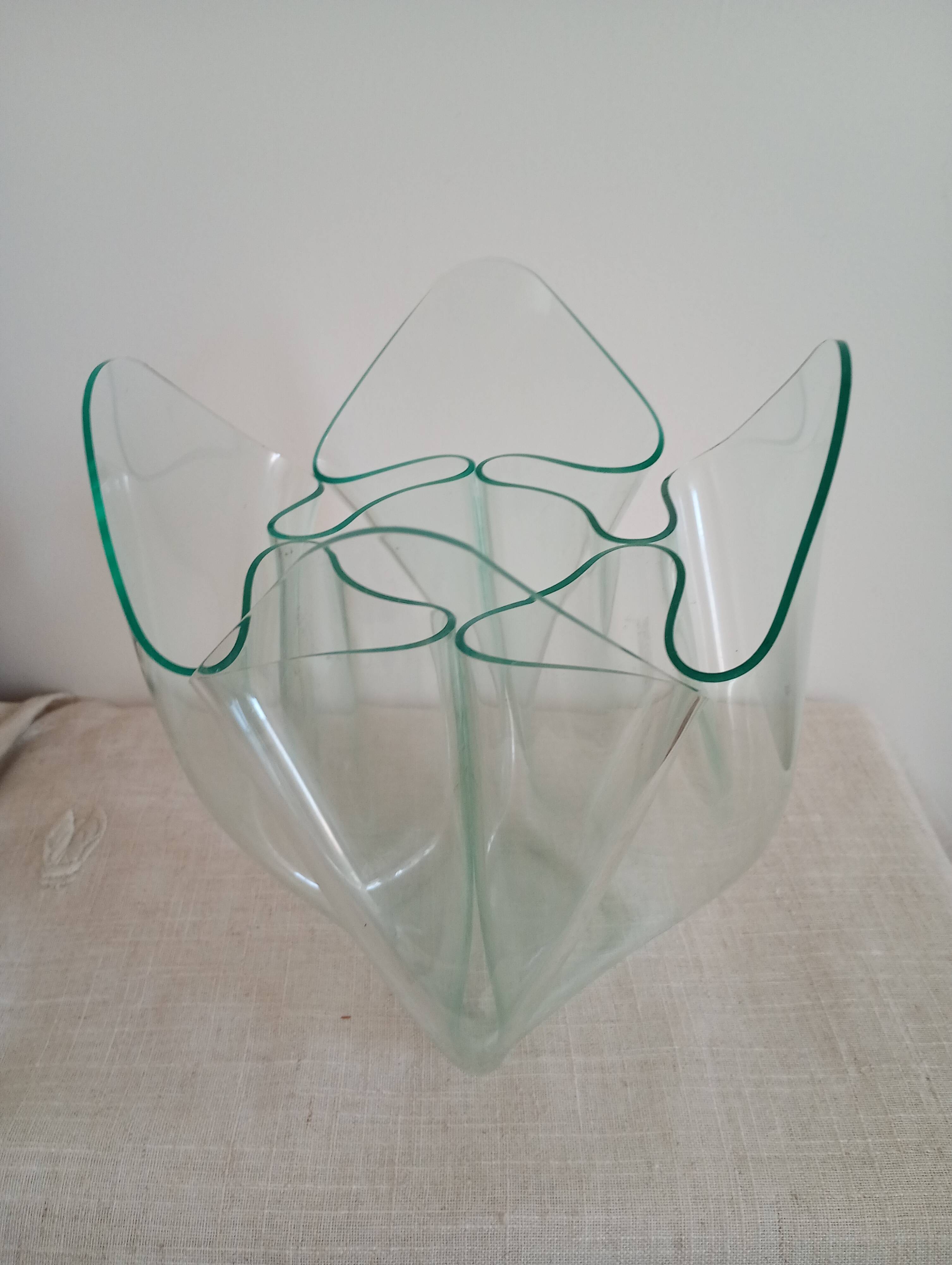 Guzzini handkerchief vase from the 1970s