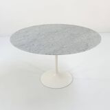 Tulip 120 cm marble dining table by Eero Saarinen for Knoll, 1970