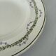Hollow plate Longwy ironstone polychrome purple and green model L