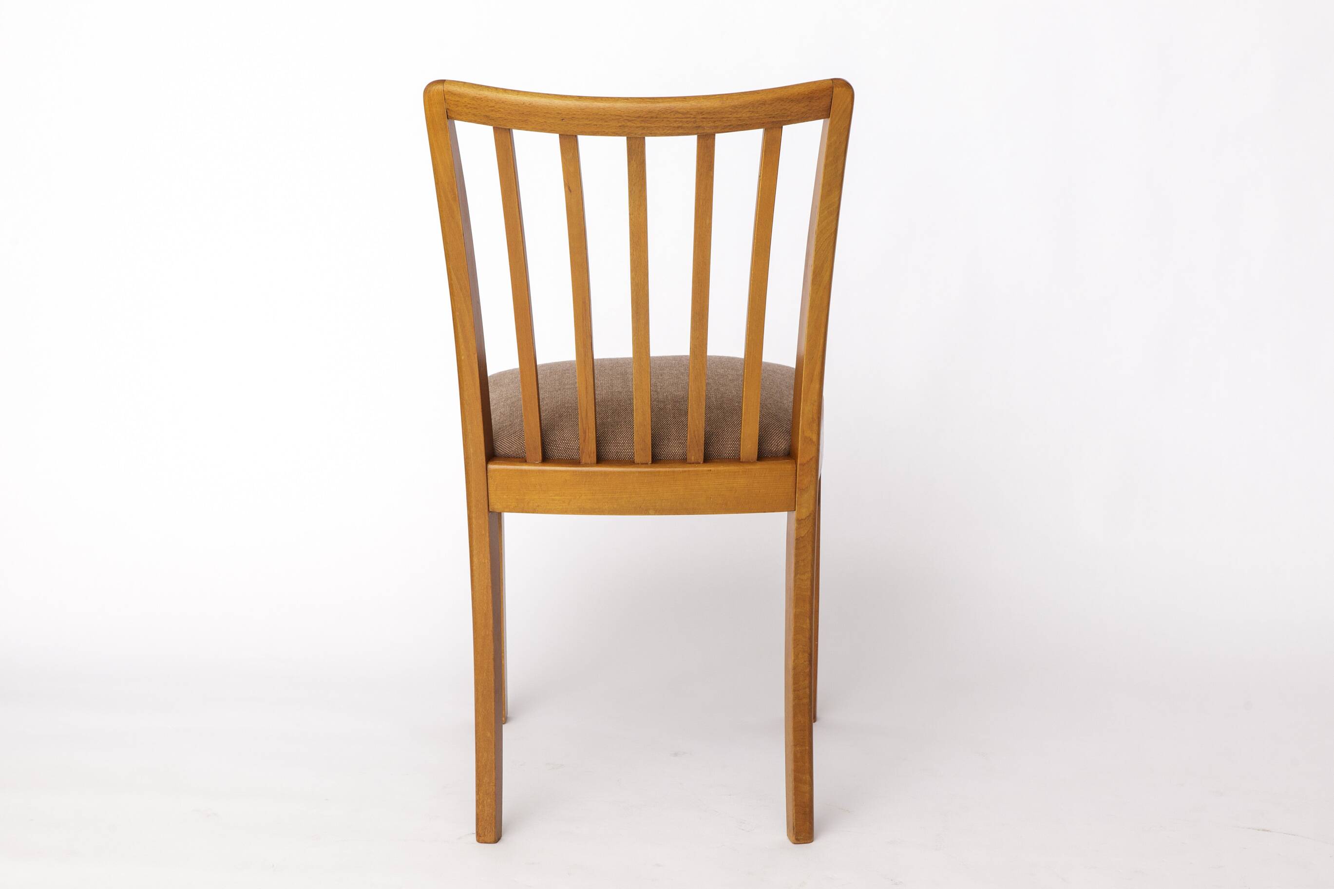 Set of 4 Mid-Century Beech Dining Chair by Stöss, Germany, 1950s–60s – Grey