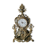 Louis XV style gilded bronze clock