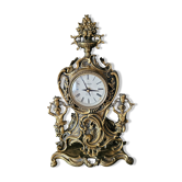 Louis XV style gilded bronze clock