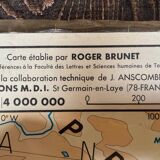 Ancienne planche scolaire Etats-Unis