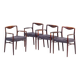 Mid-Century Scandinavian Armchairs in Rosewood by Kai Lyngfeldt-Larsen, 1960s, Set of 4