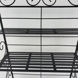 Black wrought iron shelf