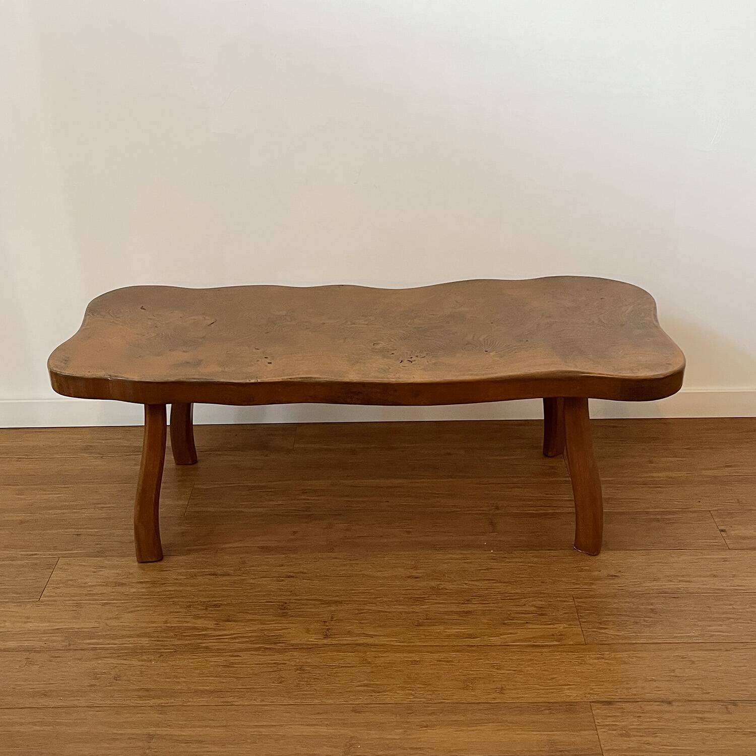 Coffee table with organic shapes