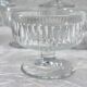 Lot de 10 coupes à dessert vintage en verre côtelé