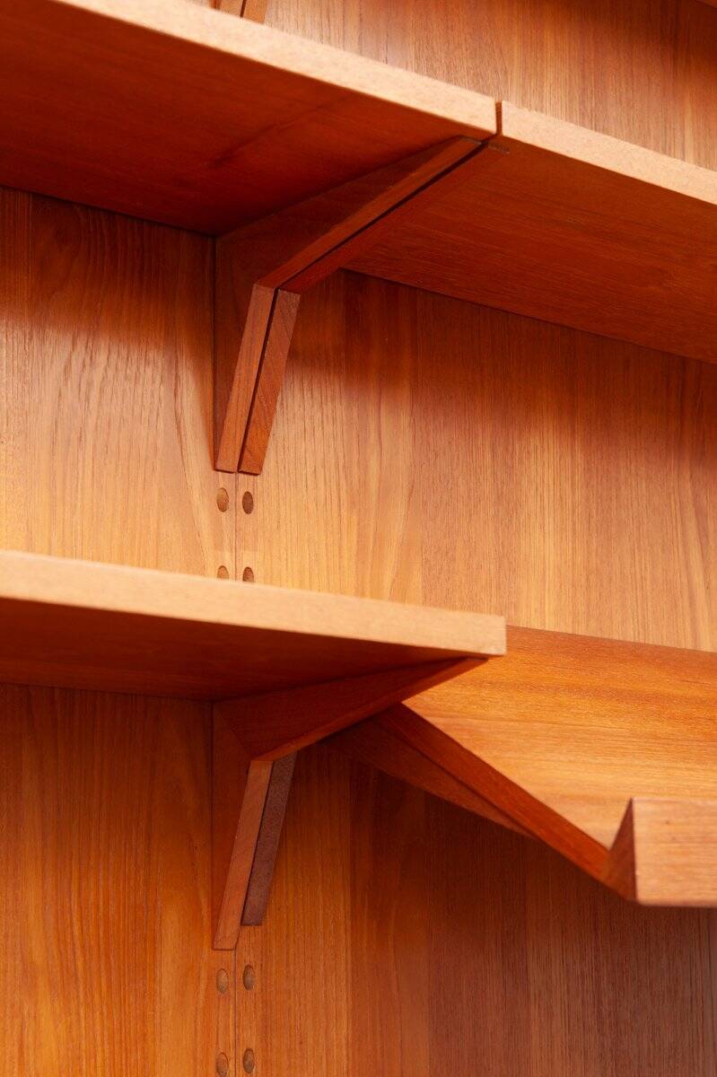 Royal mid-century teak wall unit by Poul Cadovius for Cado, 1960s