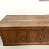 Very large old oak trading counter, XXL format