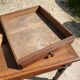 Oak desk with 2 drawers, 97 x 58 cm