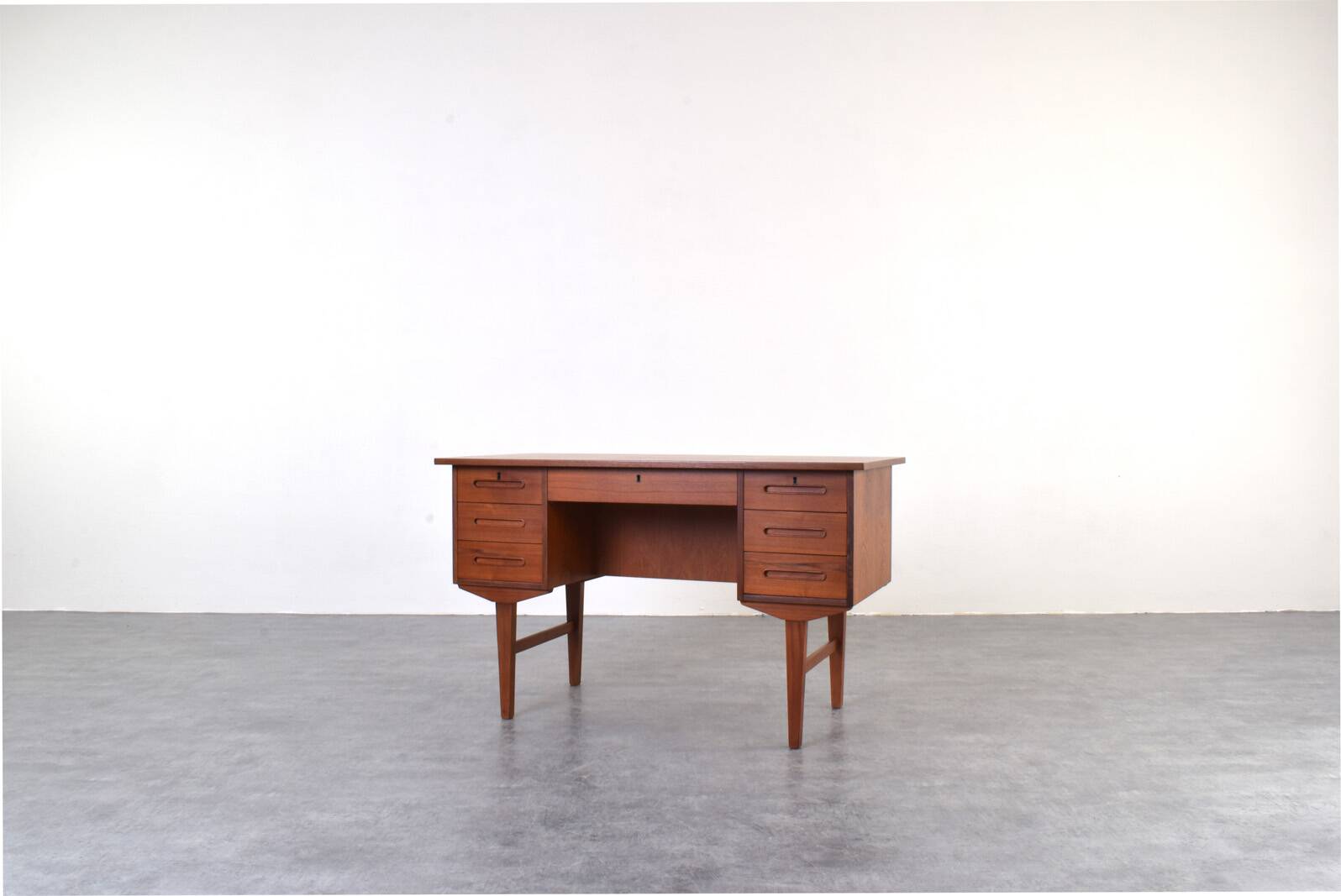 Mid-Century Danish Teak Executive Desk, 1960s.