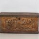 Antique solid gilded wooden chest dated 1846 #86