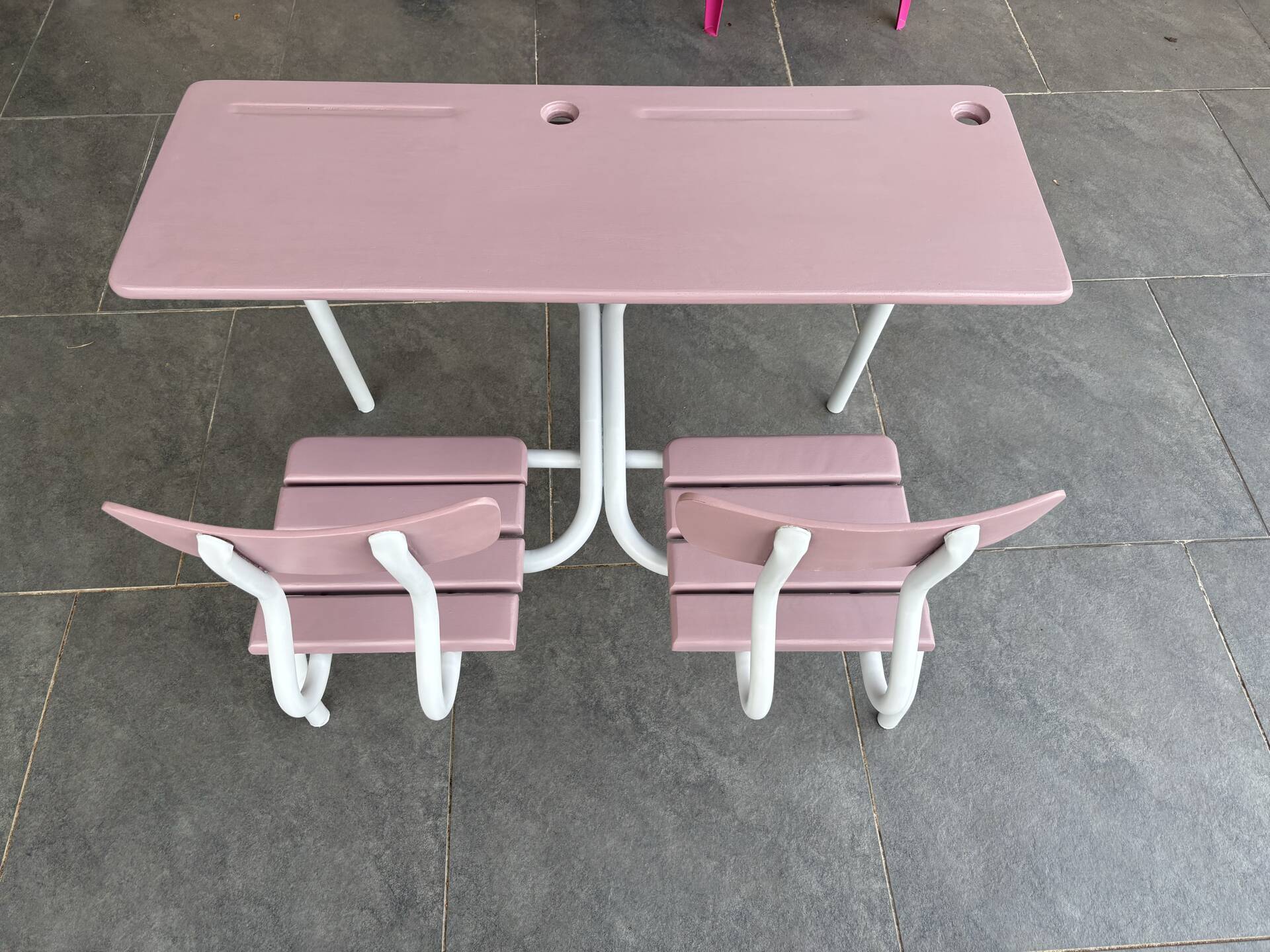Vintage double school desk fully restored