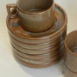 Brenne sandstone cups and saucers