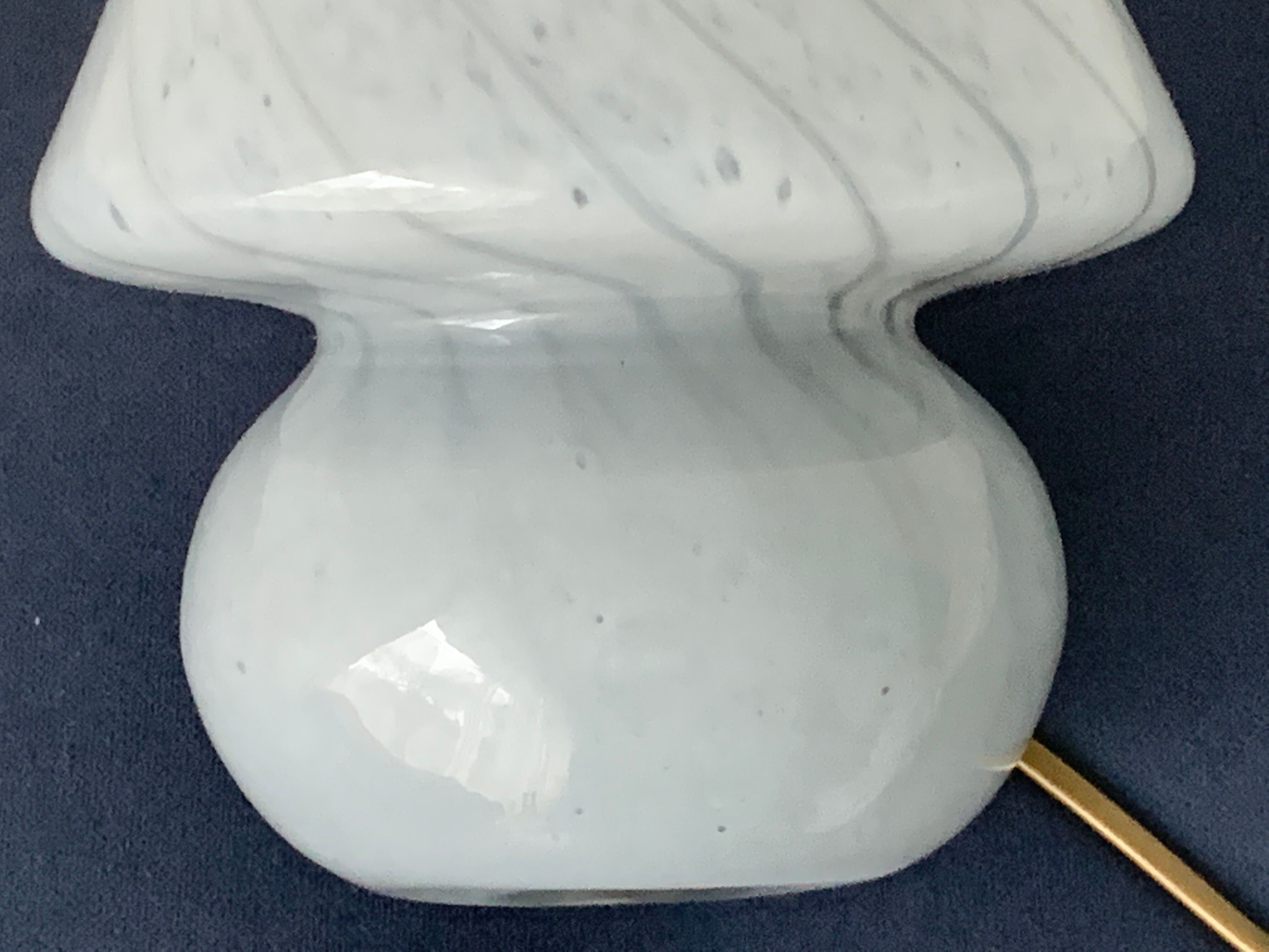 Lampe champignon en verre de Murano, 1980