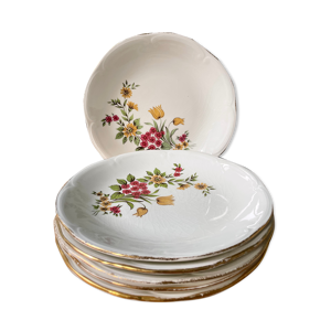 Lot de 6 assiettes plates - gien