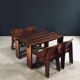 Constructivist Oak Dining Table, Belgium, 1960s