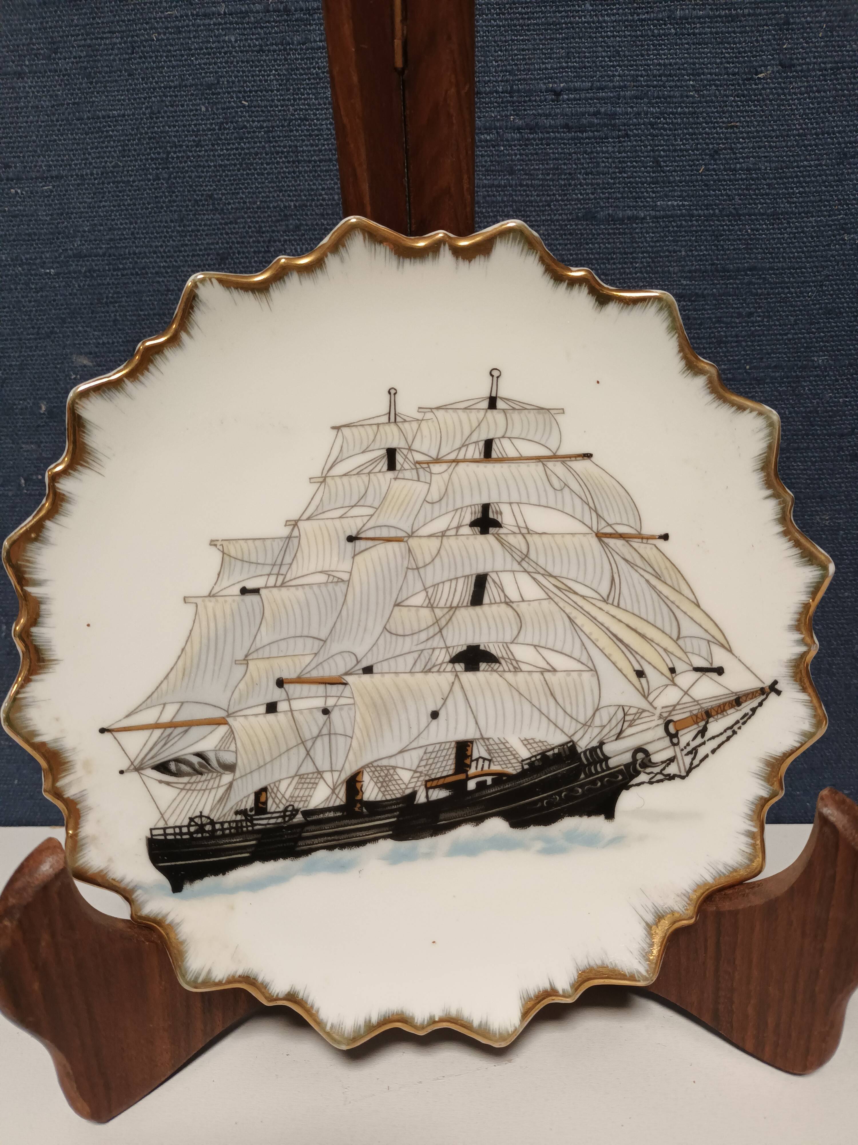 Decorative sailboat plate