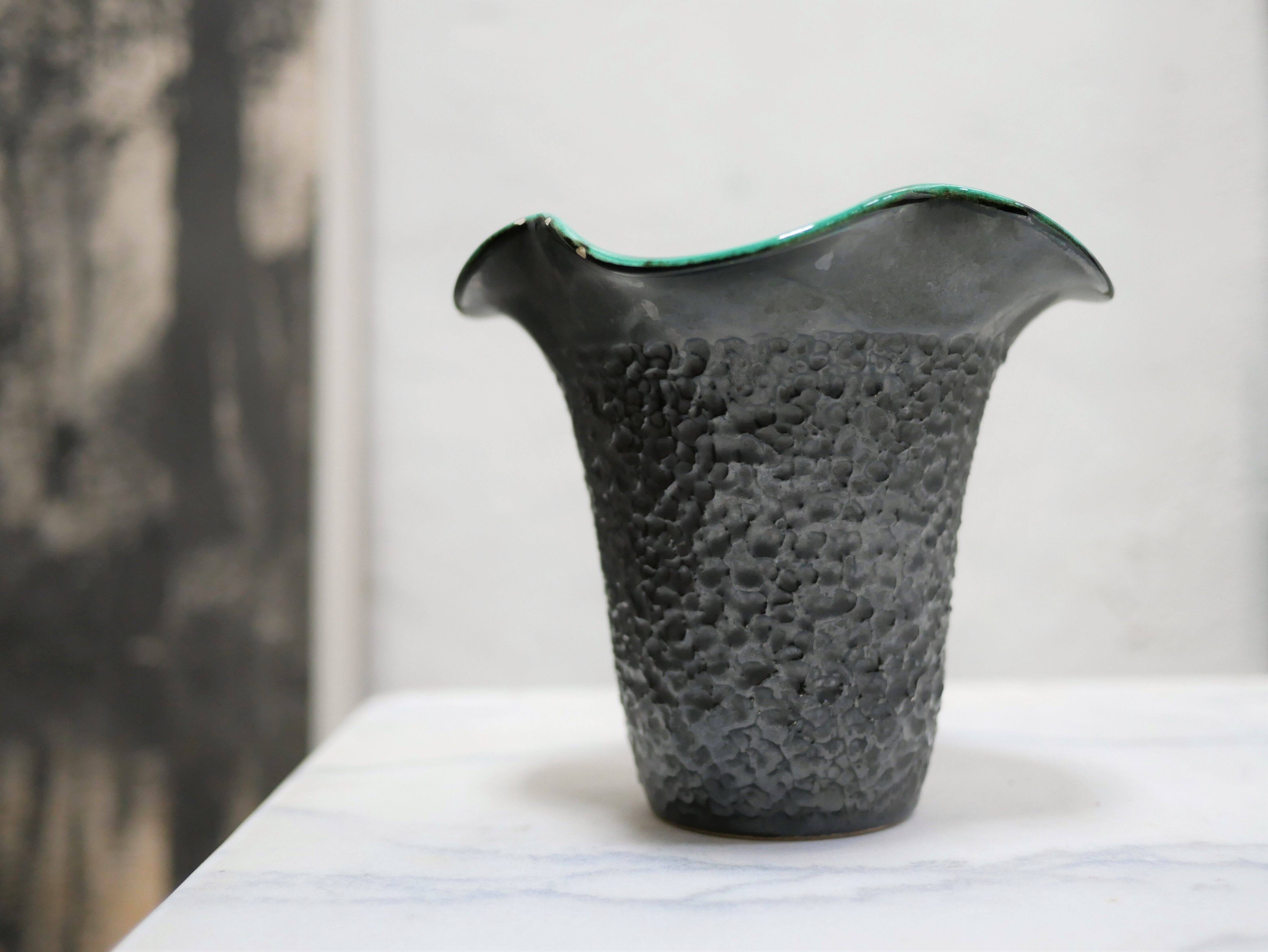 Vintage ceramic corolla vase