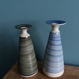 Stoneware soliflore vases