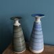 Stoneware soliflore vases