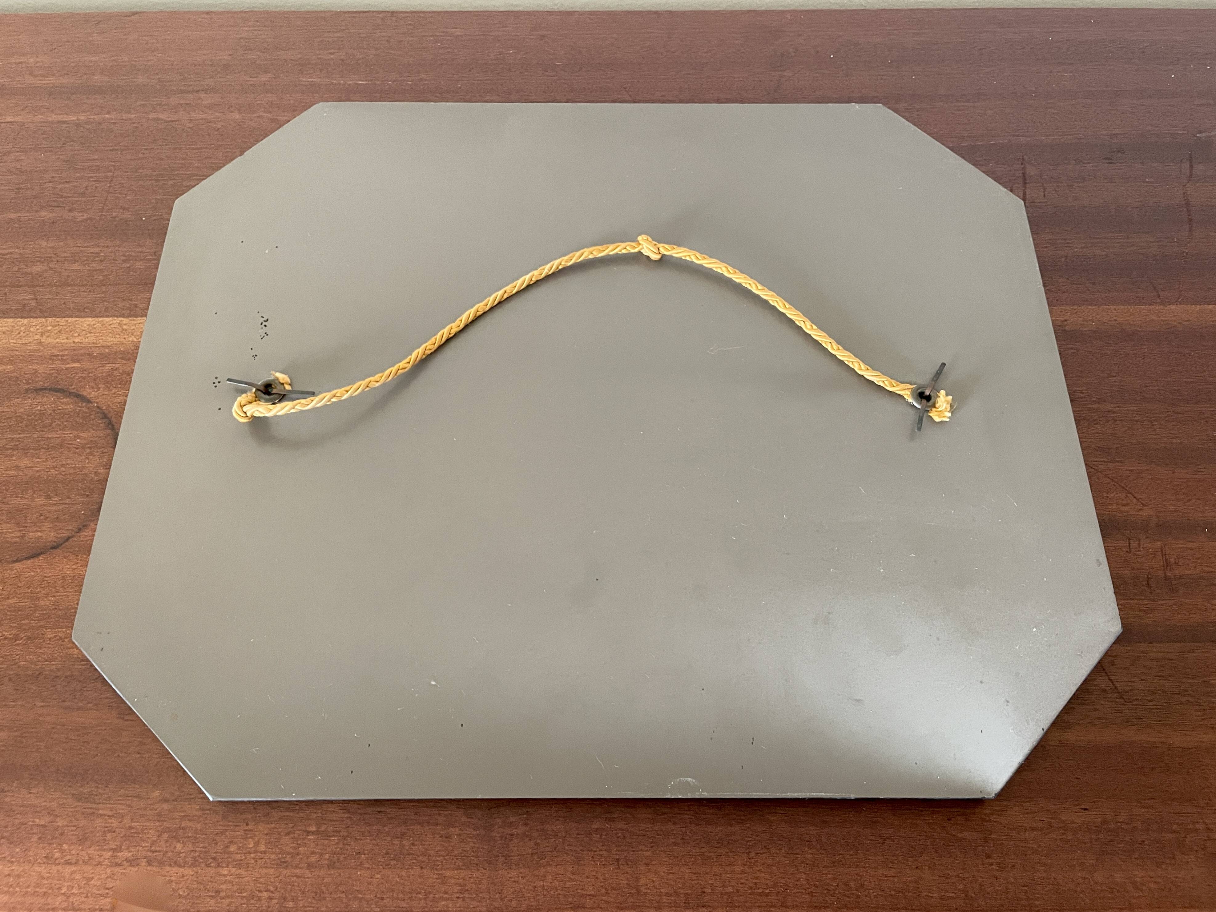 Beveled octagonal mirror, 1930