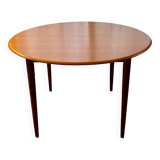 Danish round teak table from the 60s