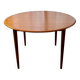 Table ronde danoise en teck années 60